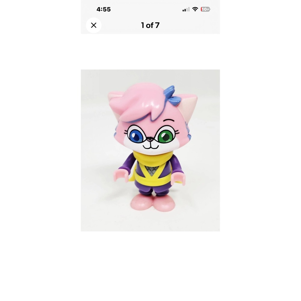 Ryans World Alpha Lexa Ninja Figure Pink Cat Heterochromia 3 Inch Toy‎